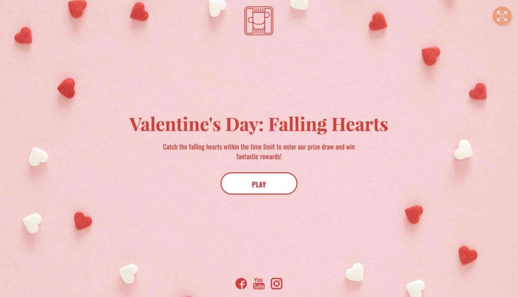Valentine's Day Falling Hearts
